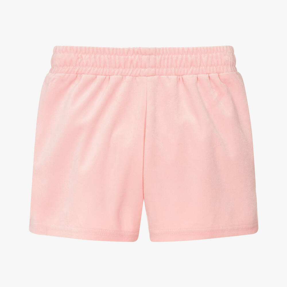 Sonia Rykiel Paris-Розовые велюровые шорты | Childrensalon Outlet