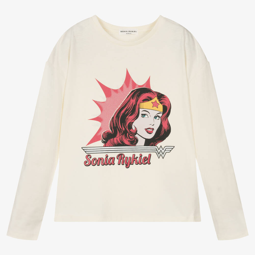 Sonia Rykiel Paris - Teen Ivory Wonder Woman Top | Childrensalon