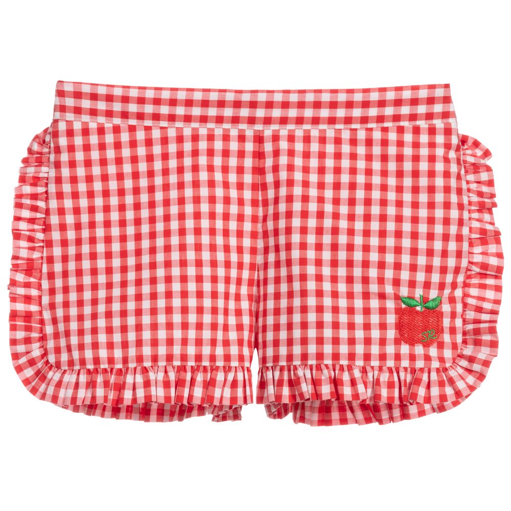 Sonia Rykiel Paris - Teen Red & White Check Shorts | Childrensalon