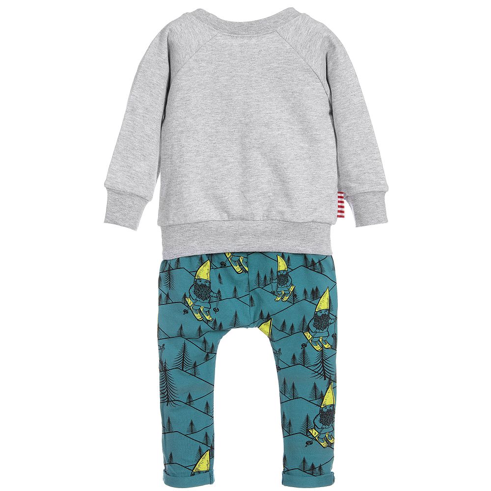 SOOKIbaby-Grey & Green Trousers Set | Childrensalon Outlet