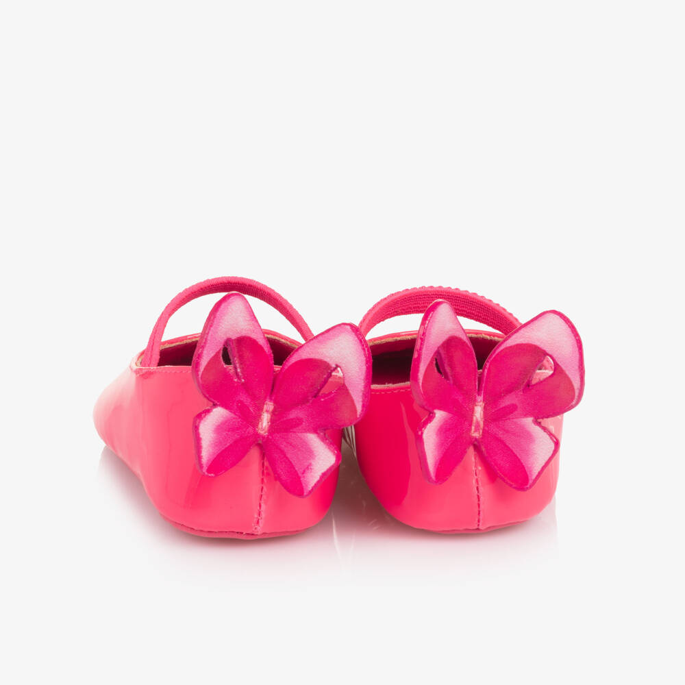Sophia Webster Mini-Baby Girls Vibrant Pink Patent Leather Butterfly Pre-Walkers | Childrensalon Outlet