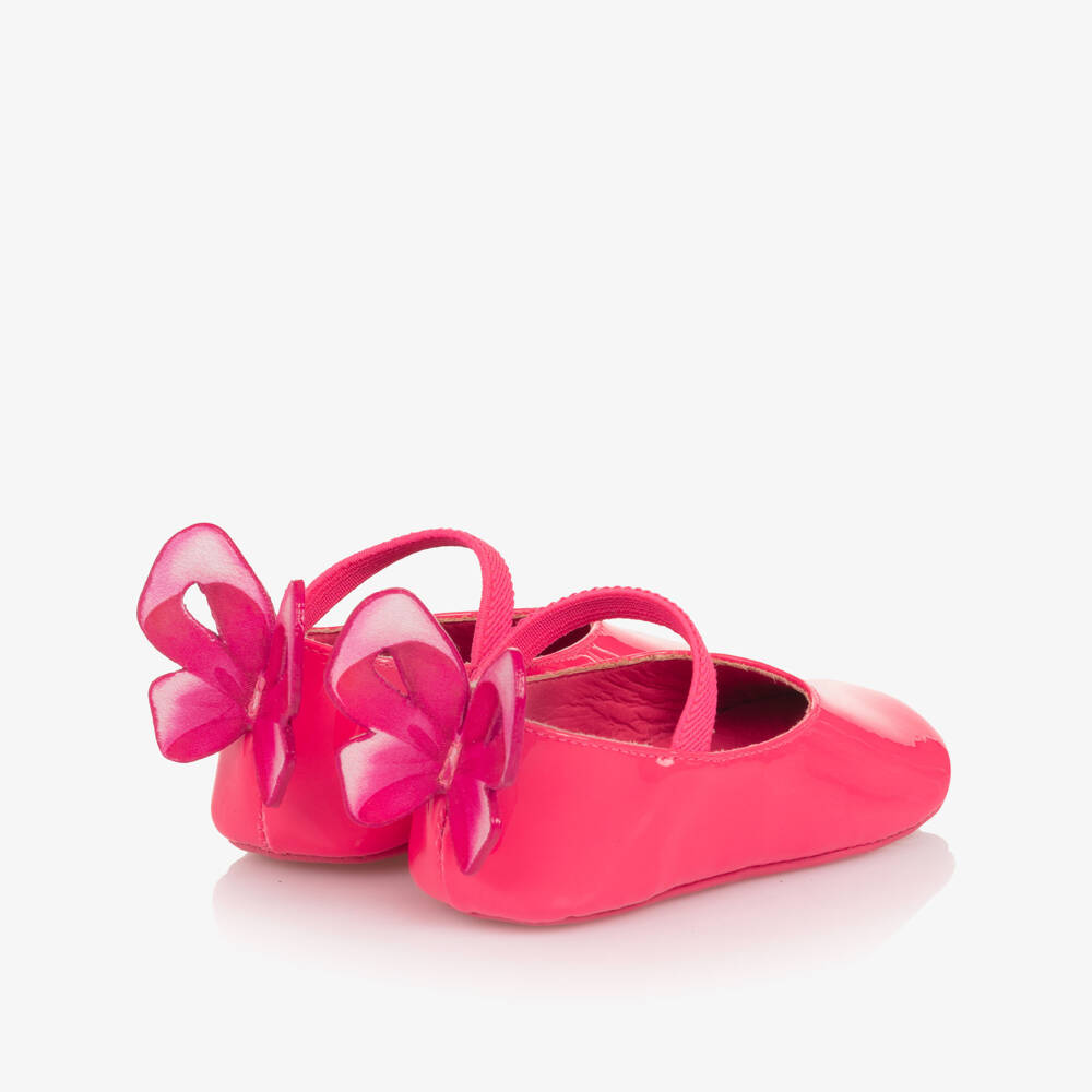 Sophia Webster Mini-Baby Girls Vibrant Pink Patent Leather Butterfly Pre-Walkers | Childrensalon Outlet