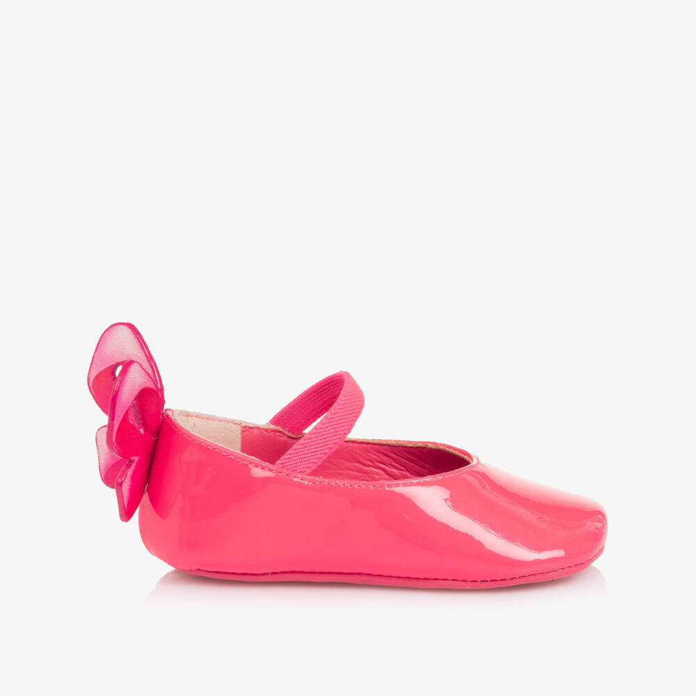 Sophia Webster Mini-Baby Girls Vibrant Pink Patent Leather Butterfly Pre-Walkers | Childrensalon Outlet