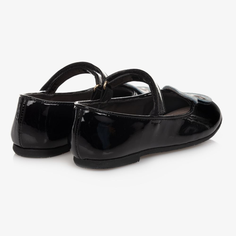 Sophia Webster Mini - Black Leather Butterfly Shoes | Childrensalon Outlet