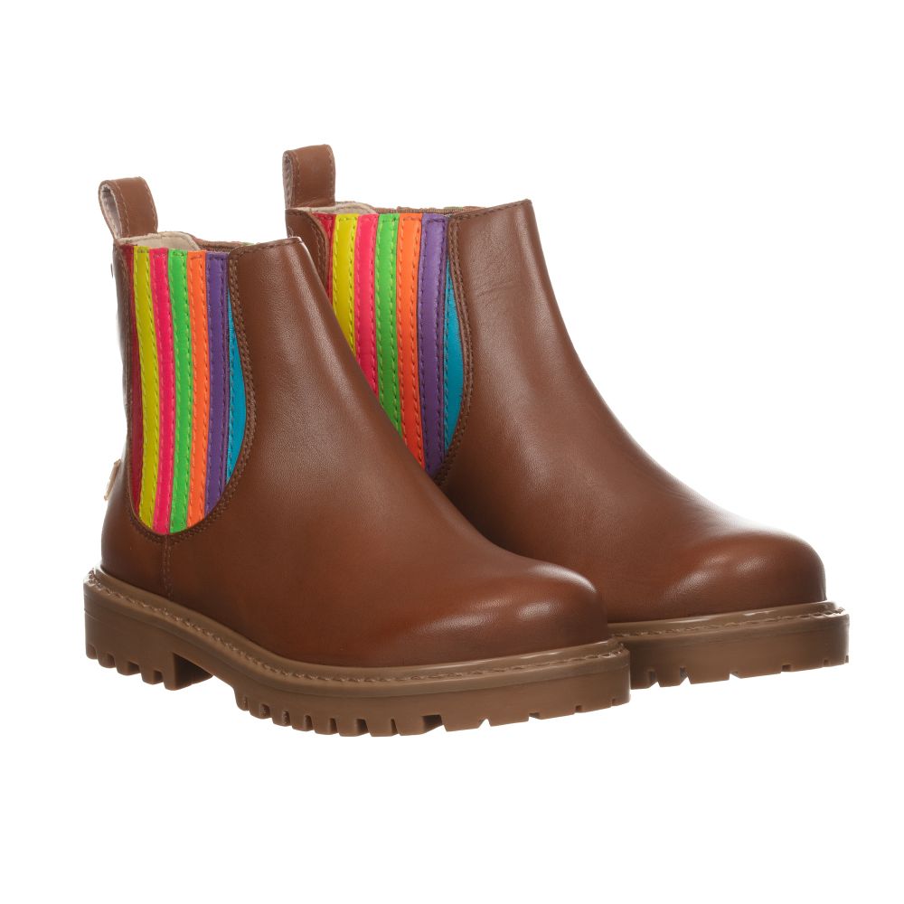 Sophia Webster Mini - Brown Leather Lara Boots | Childrensalon