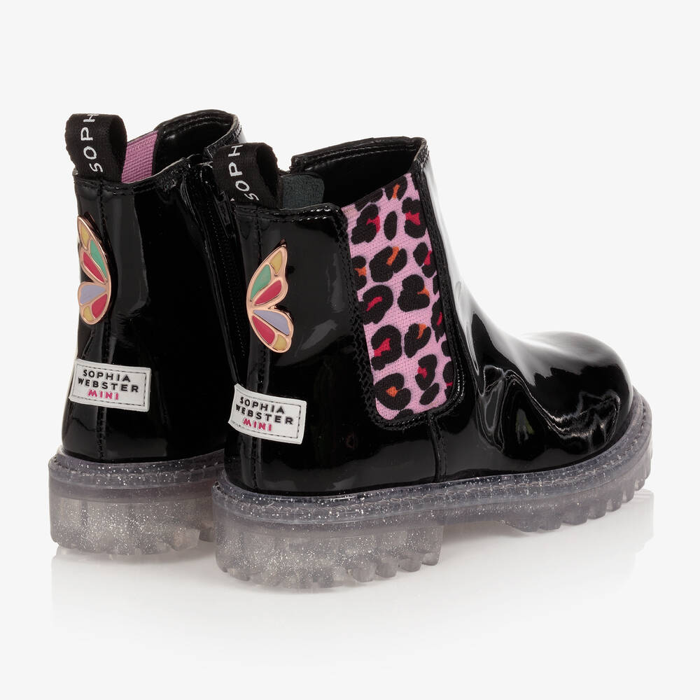 Sophia Webster Mini Girls Black Beau Chelsea Boot
