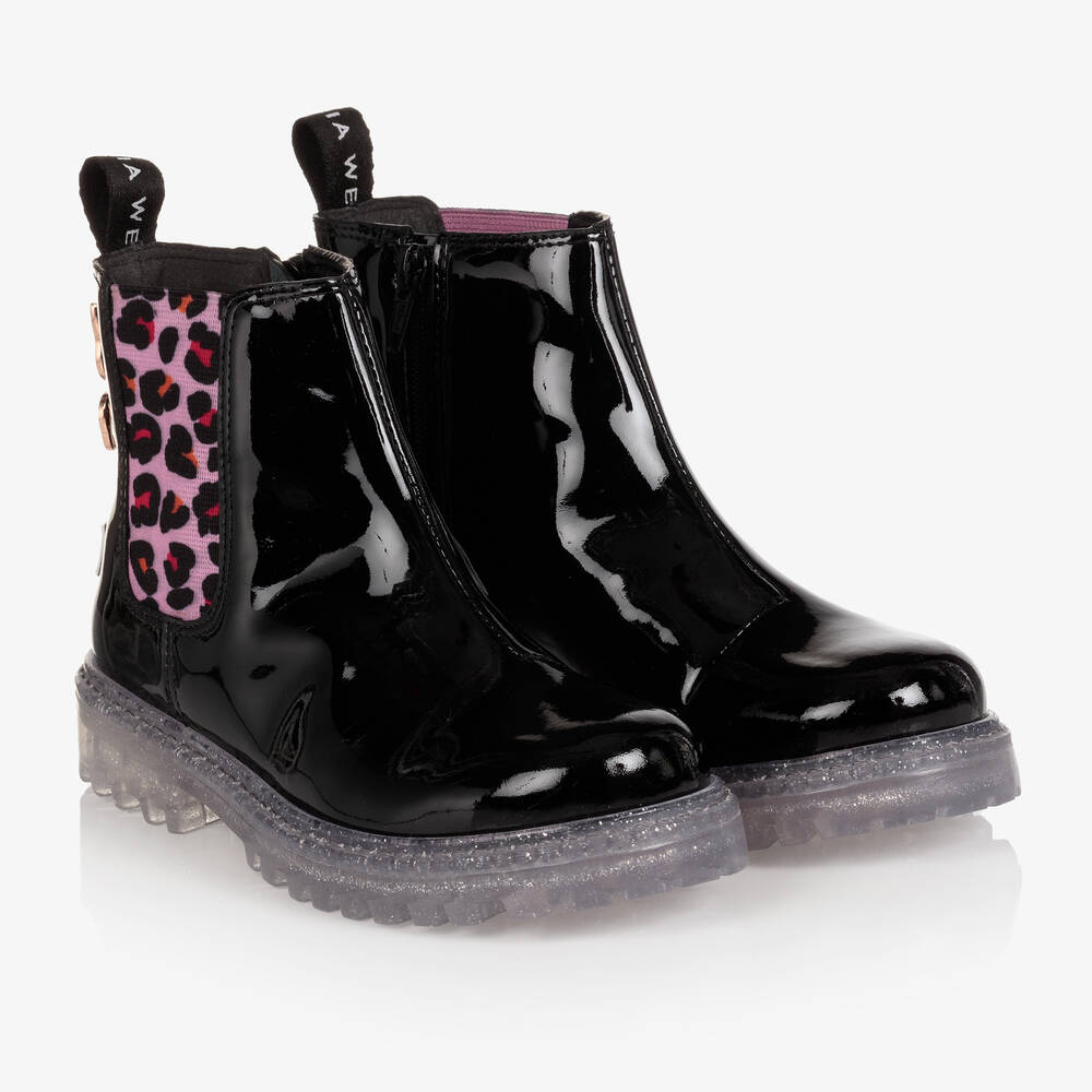 Sophia Webster Mini - Girls Black Beau Chelsea Boot | Childrensalon