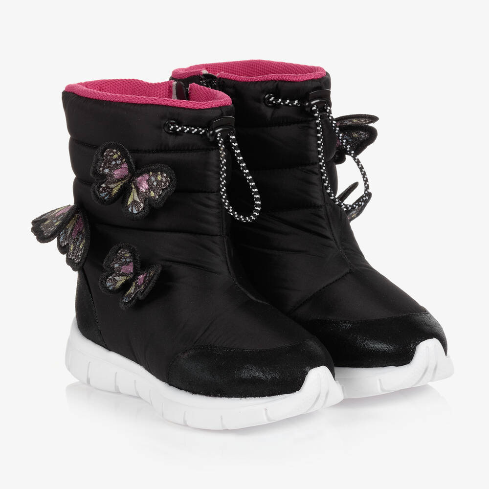Designer Children Yeti Mini Black Boots For Baby Girls – Age of
