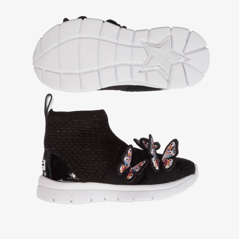 Sophia Webster Mini-ترينرز جوارب لون أسود للبنات | Childrensalon Outlet