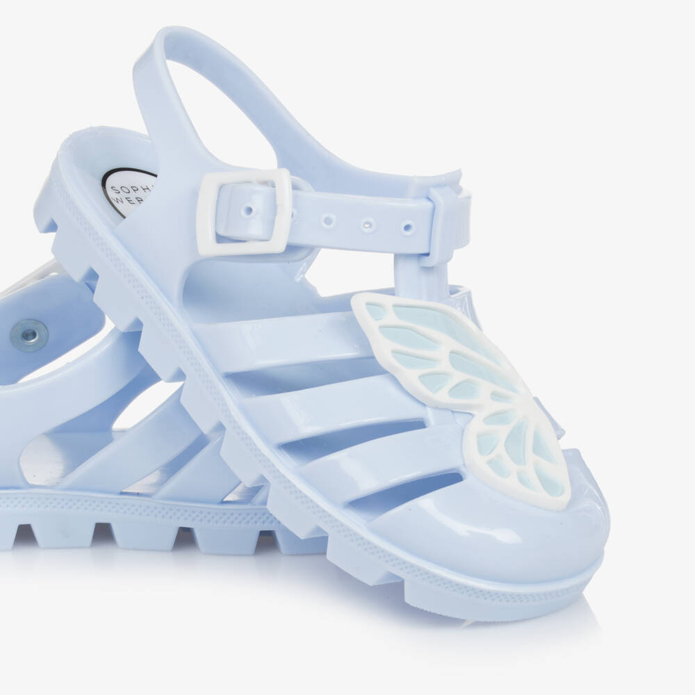 Sophia Webster Mini-Girls Enchanting Blue Butterfly Shoes | Childrensalon Outlet