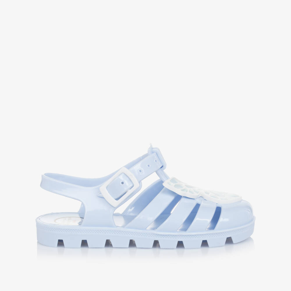 Sophia Webster Mini-Girls Enchanting Blue Butterfly Shoes | Childrensalon Outlet
