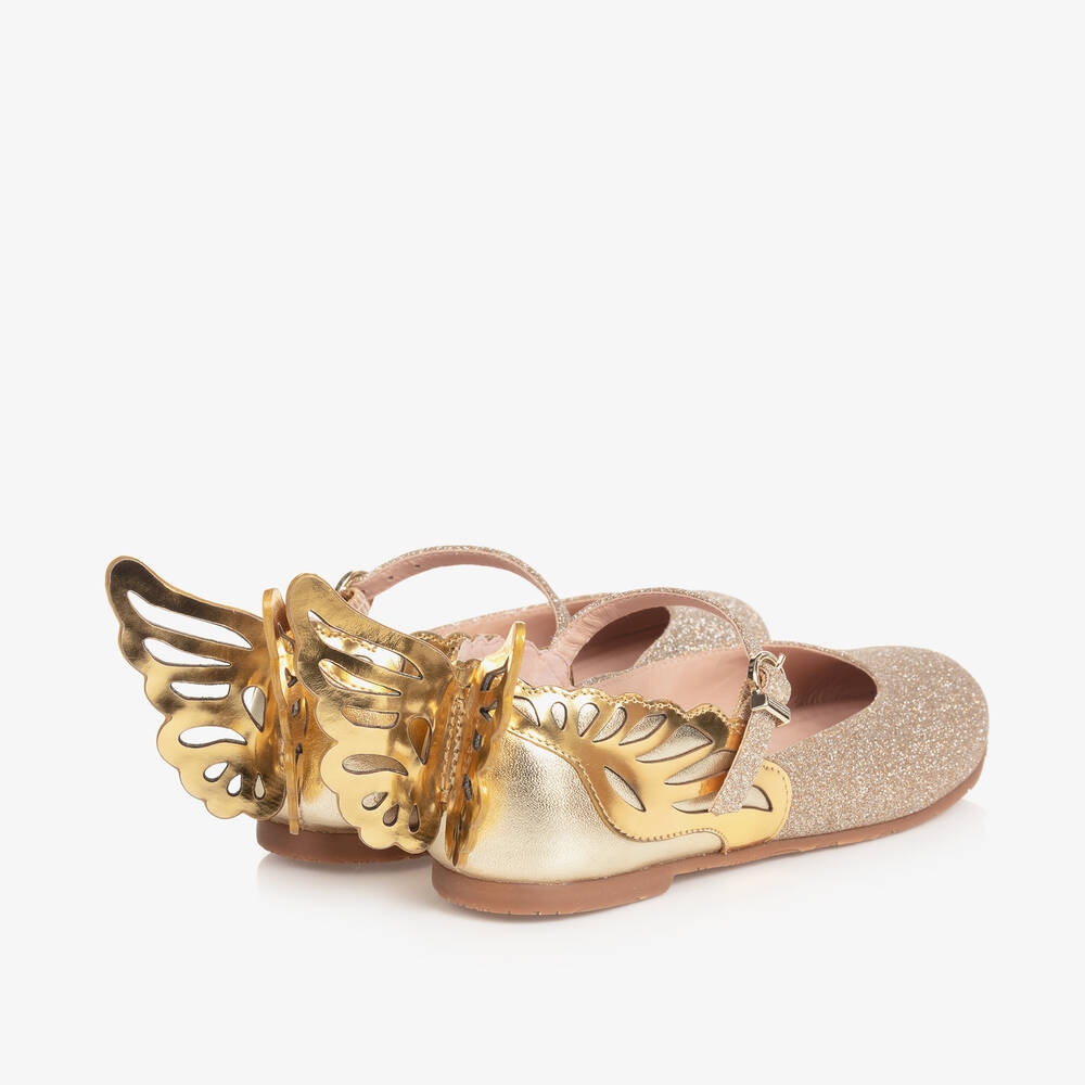 Sophia webster gold shoes discount