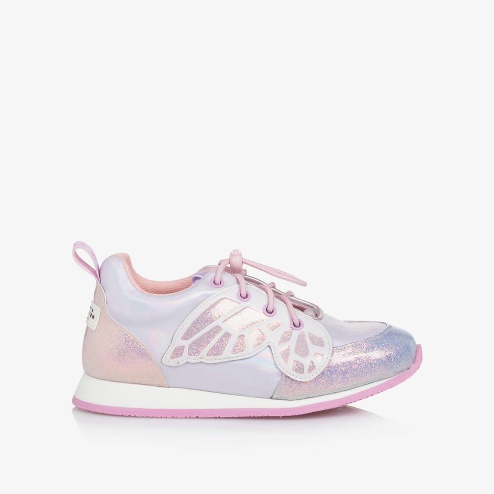 Sophia Webster Mini-Girls Iridescent Butterfly Trainers | Childrensalon Outlet