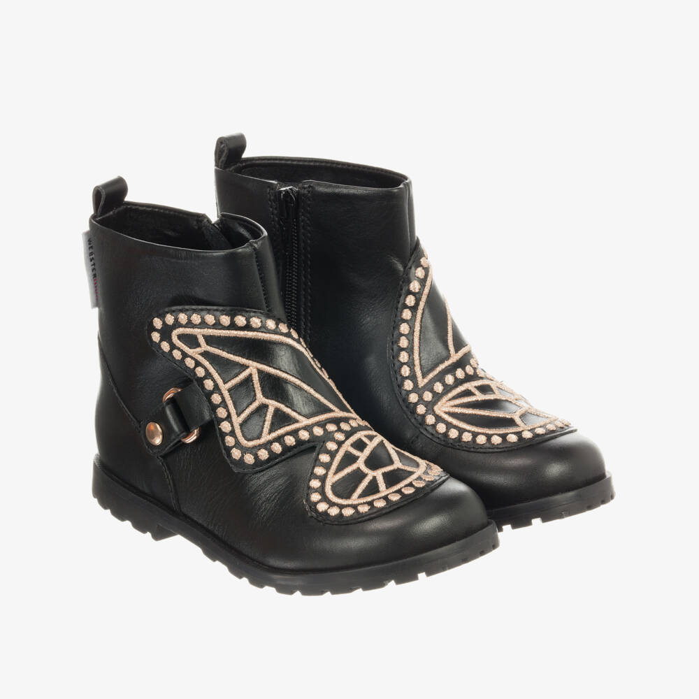 Sophia Webster Mini-Girls KARINA Leather Boots | Childrensalon Outlet