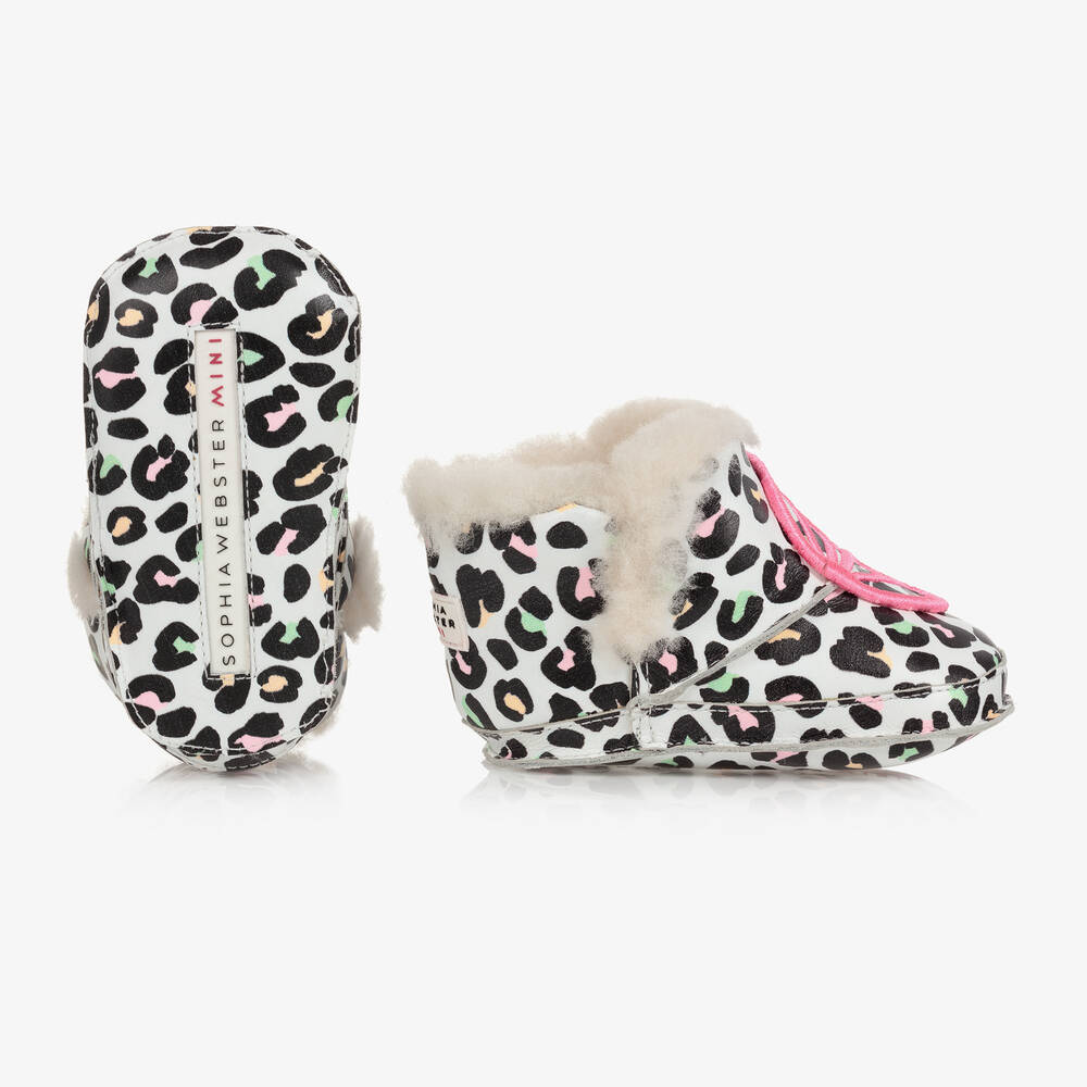 Sophia Webster Mini-Girls Leather Pre-Walker Boots | Childrensalon Outlet