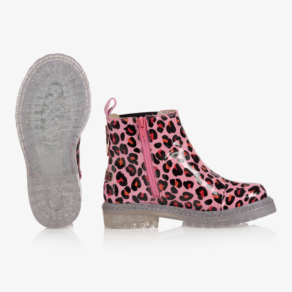 Sophia Webster Mini Girls Leopard Print Beau Boots