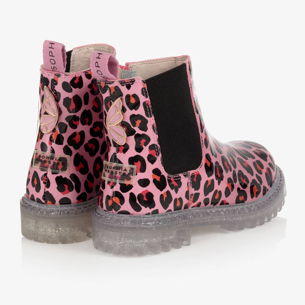 Sophia Webster Mini-Girls Leopard Print Beau Boots | Childrensalon Outlet