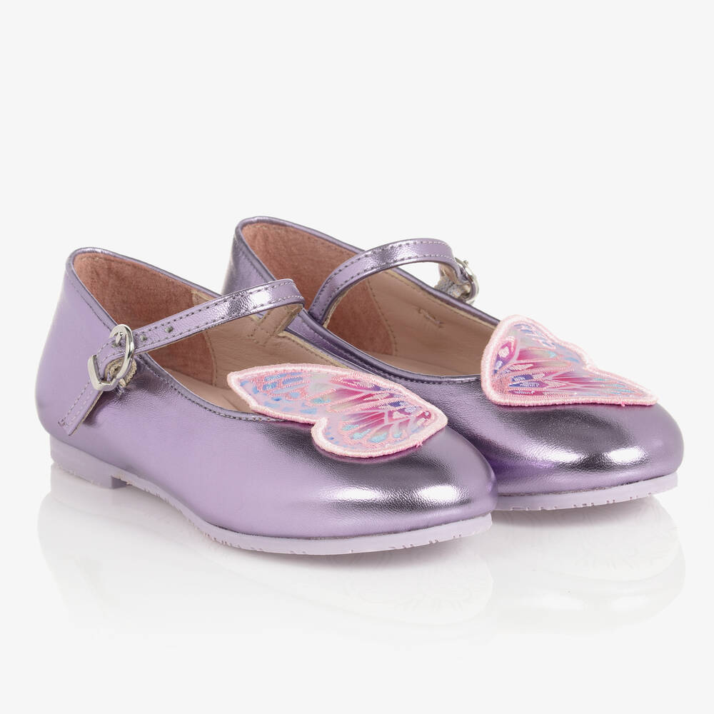 Sophia Webster Mini - Girls Lilac Butterfly Shoes | Childrensalon