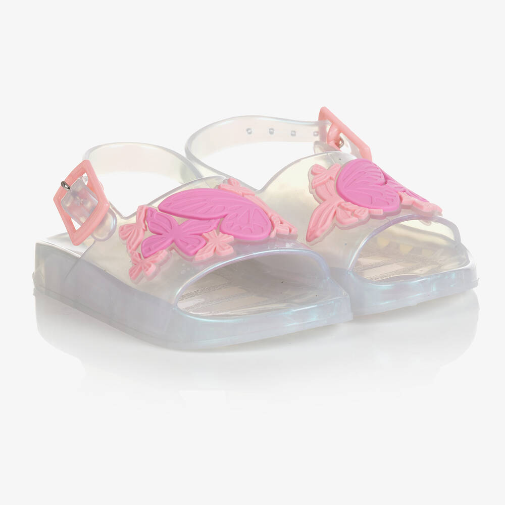 Sophia Webster Mini - Perlweiße Gelee-Sandalen (M) | Childrensalon