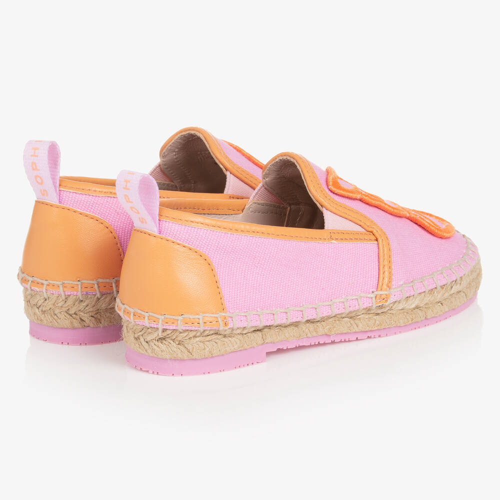 Sophia Webster Mini-Girls Pink Butterfly Espadrilles | Childrensalon Outlet