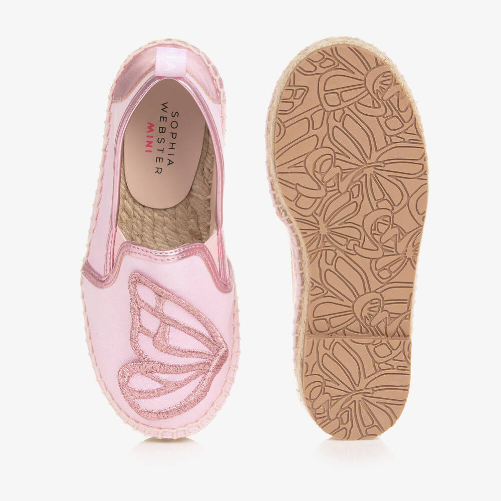 Sophia Webster Mini-اسبادريل كانفاس لون زهري للبنات | Childrensalon Outlet