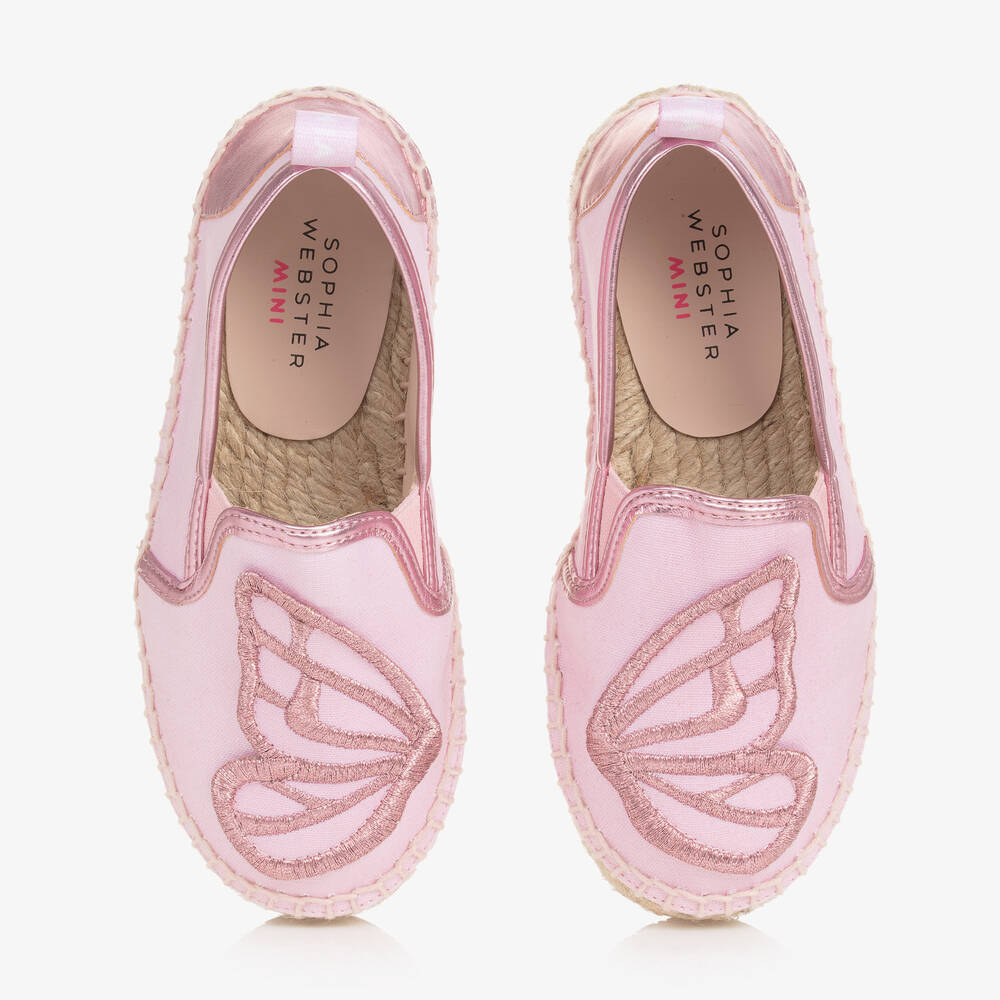 Sophia Webster Mini-اسبادريل كانفاس لون زهري للبنات | Childrensalon Outlet