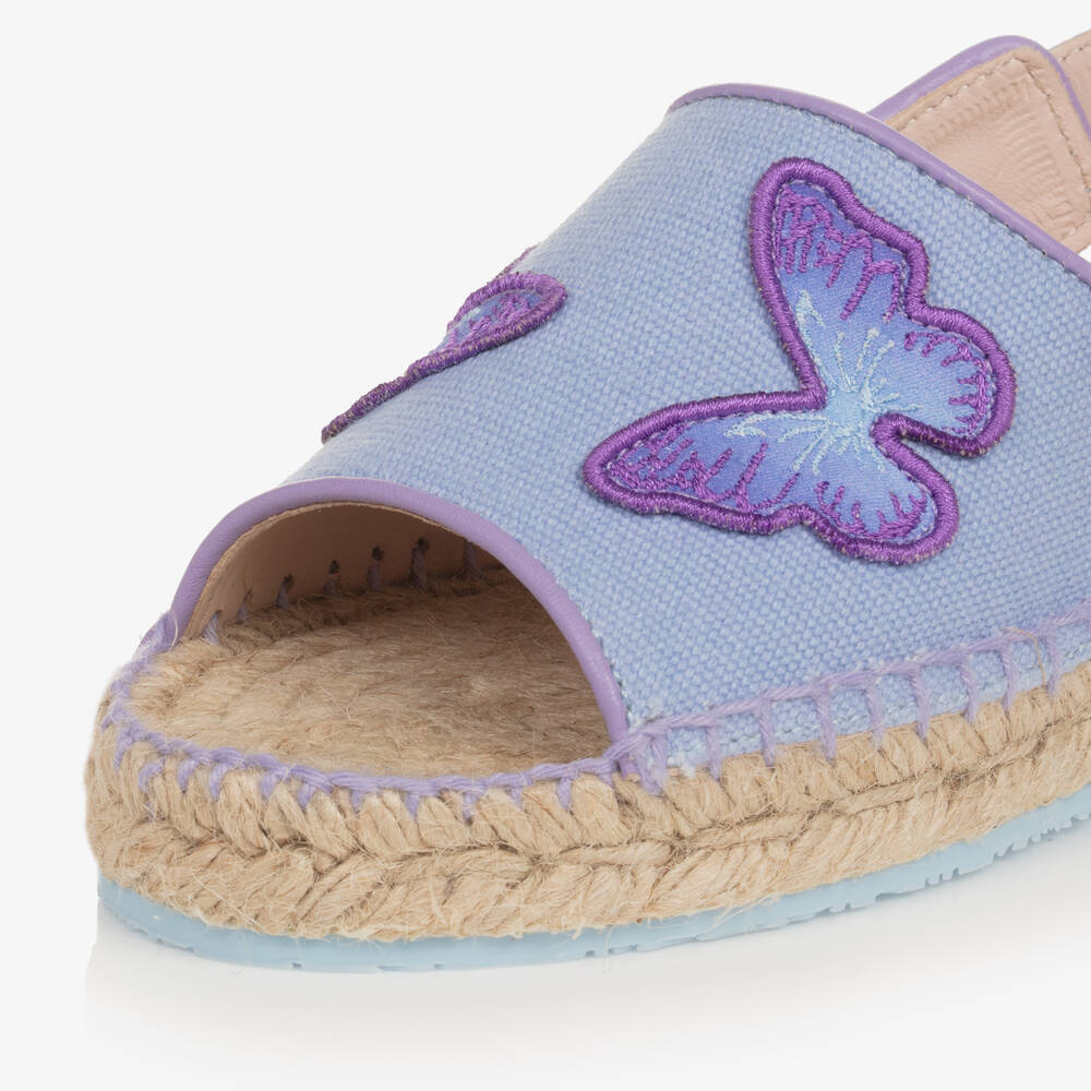 Sophia Webster Mini-Girls Purple Butterfly Espadrille Sandals | Childrensalon Outlet