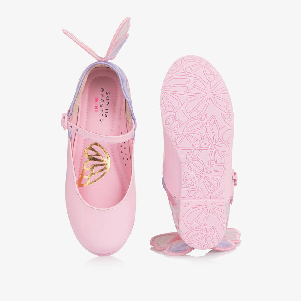 Sophia Webster Mini-Girls Shimmering Chiara Buckle Shoes | Childrensalon Outlet