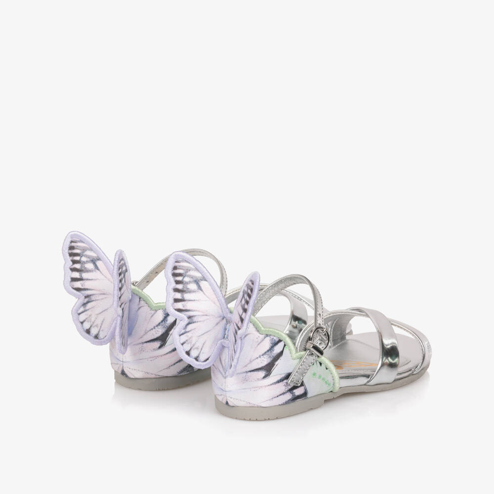 Sophia Webster Mini-Girls Shimmering Chiara Butterfly Sandals | Childrensalon Outlet