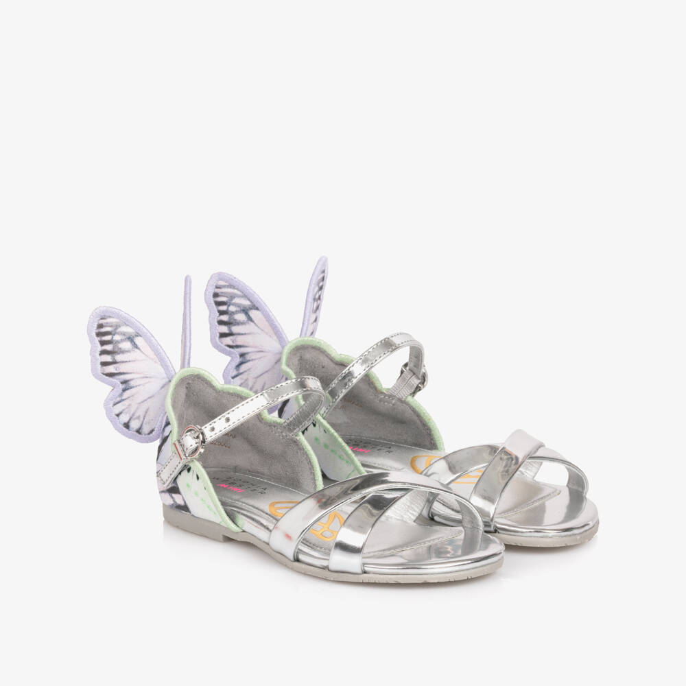 Sophia Webster Mini-Girls Shimmering Chiara Butterfly Sandals | Childrensalon Outlet