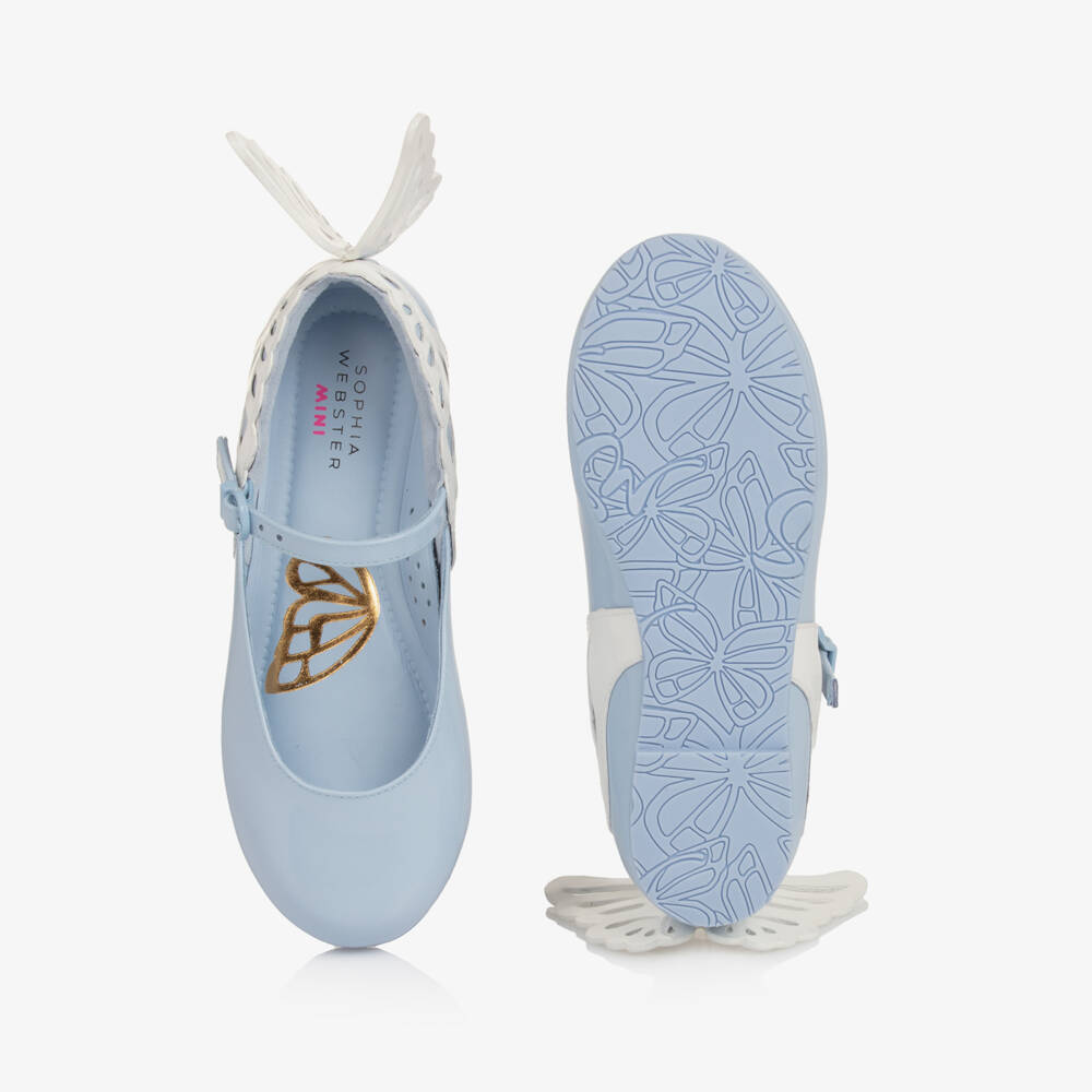 Sophia Webster Mini-Girls Sky Leather Dream Shoes | Childrensalon Outlet