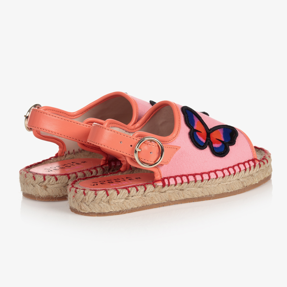 Sophia Webster Mini-Pink Espadrille Sandals | Childrensalon Outlet