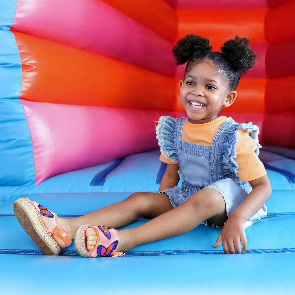 Sophia Webster Mini-Pink Espadrille Sandals | Childrensalon Outlet