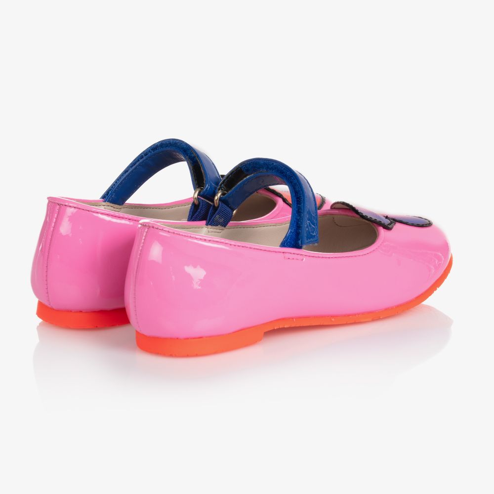 Sophia Webster Mini-حذاء جلد لون زهري للبنات | Childrensalon Outlet