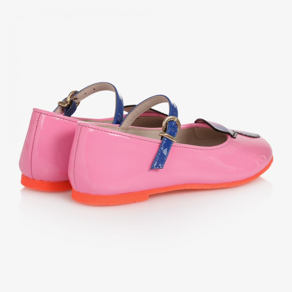 Sophia Webster Mini-حذاء جلد لامع لون زهري للبنات | Childrensalon Outlet