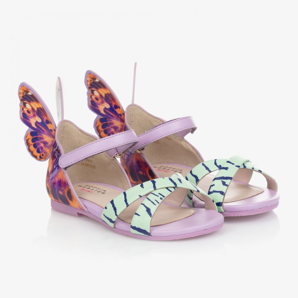 Sophia Webster Mini - Sandales violettes Chiara | Childrensalon