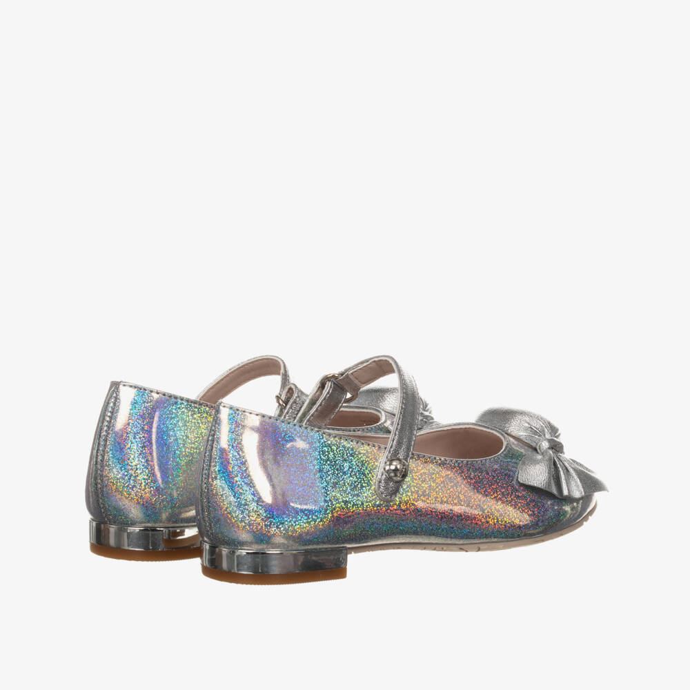 Sophia Webster Mini-Silver Leather Bonbon Shoes | Childrensalon Outlet