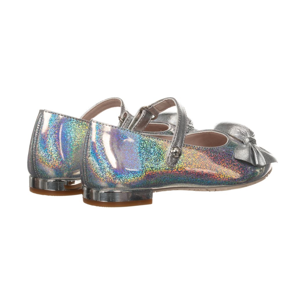 Sophia Webster Mini-Silver Leather Bonbon Shoes | Childrensalon Outlet