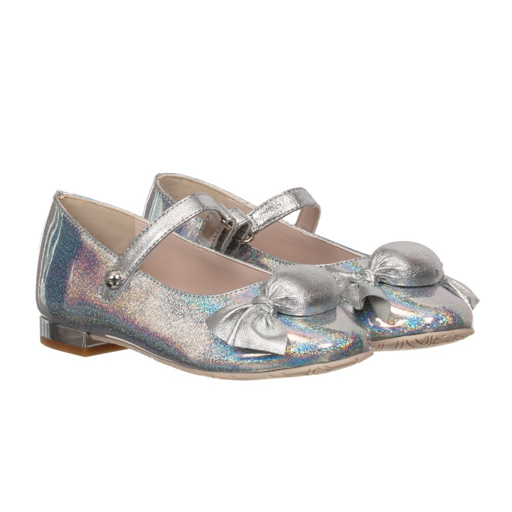 Sophia Webster Mini Silver Leather Bonbon Shoes Childrensalon Outlet