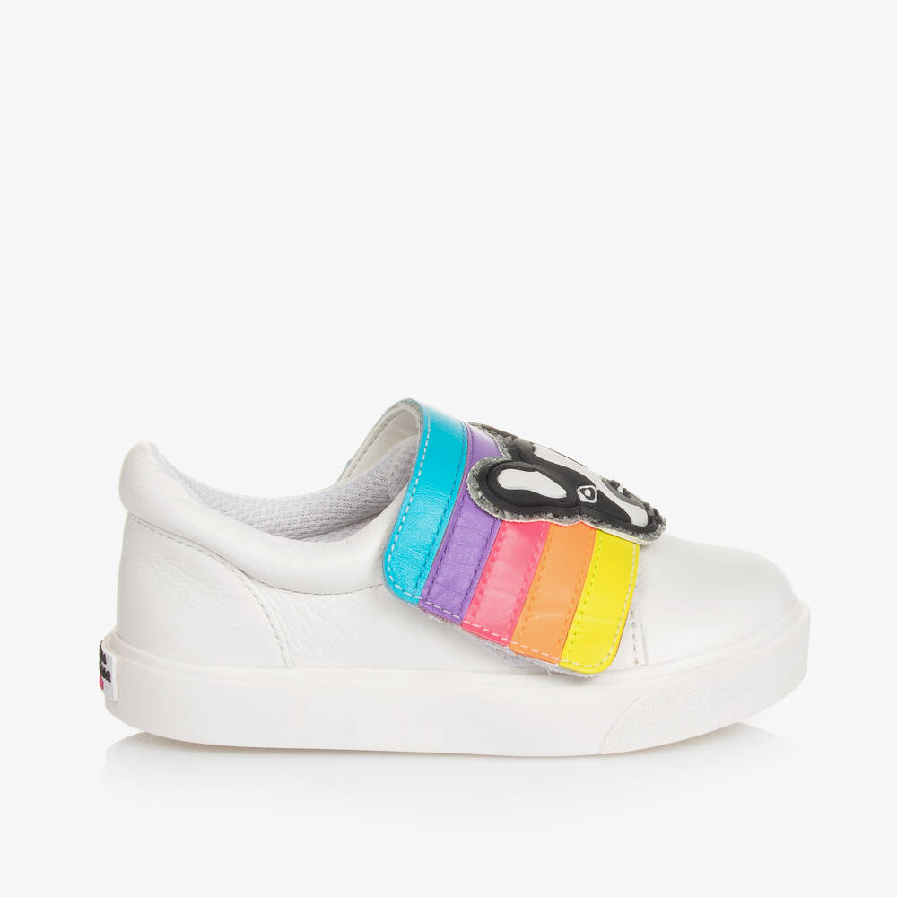 Sophia Webster Mini-White Leather Rococo Trainers | Childrensalon Outlet