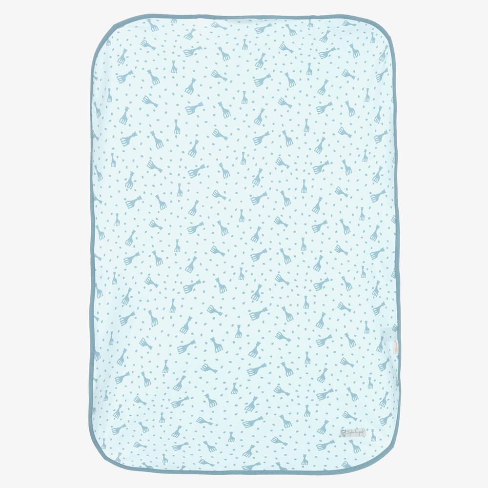 Sophie la Girafe - Couverture bleue Girafe (78cm) | Childrensalon