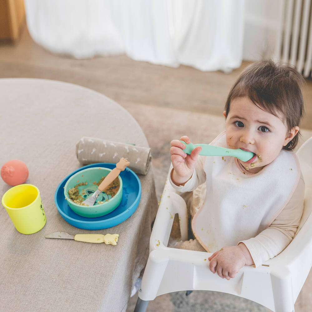 Sophie la Girafe-Blue Tableware Set (Set of 4) | Childrensalon Outlet