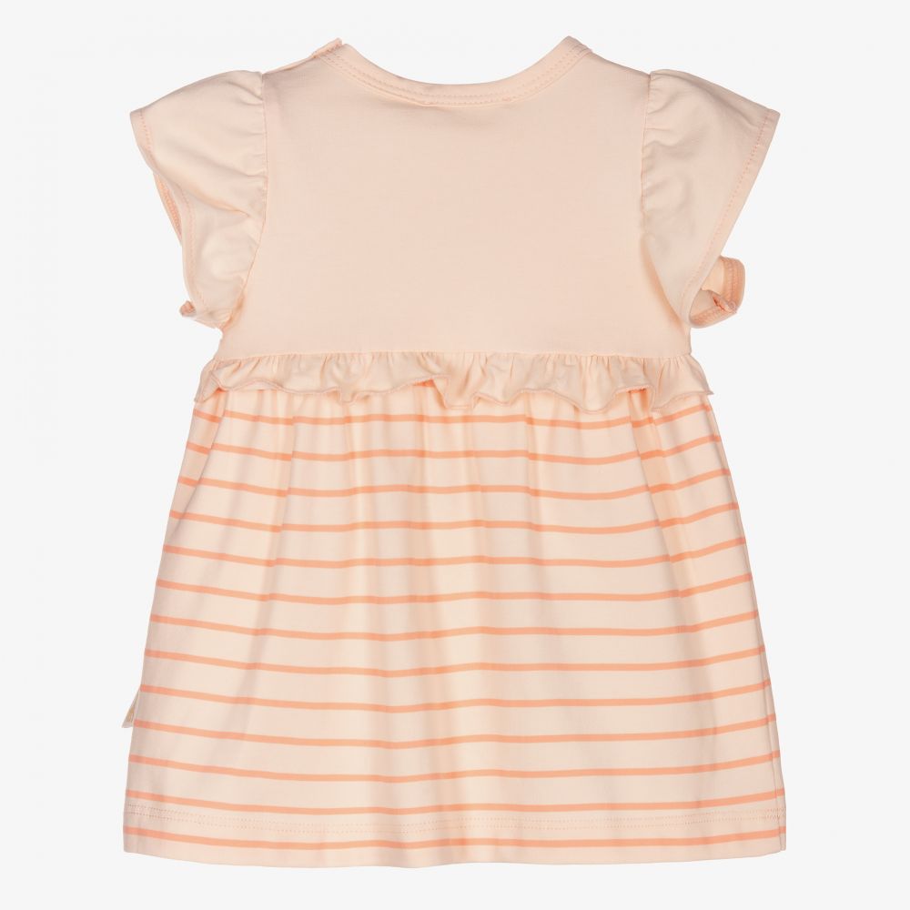 Sophie la Girafe-Кораллово-розовое платье с жирафом | Childrensalon Outlet