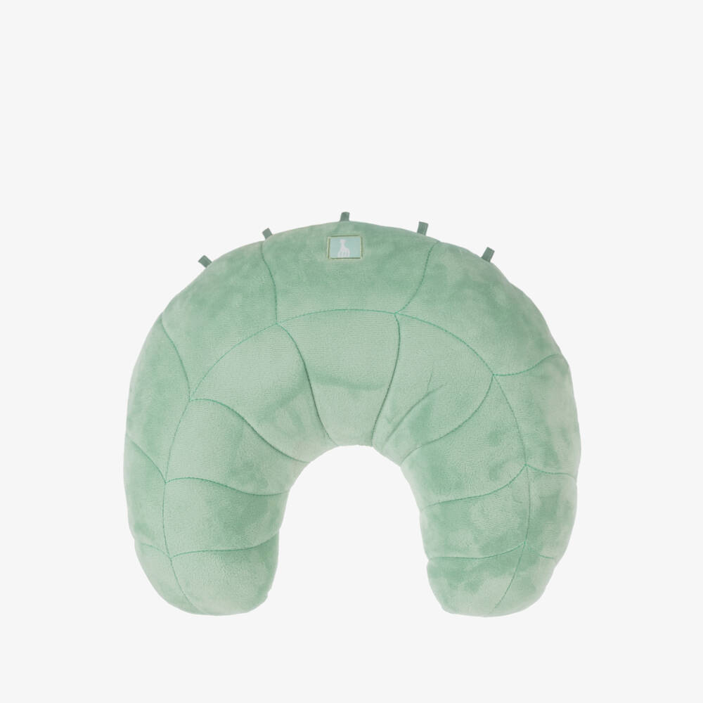 Sophie la Girafe-Green Reversible Sensory Play Cushion | Childrensalon Outlet
