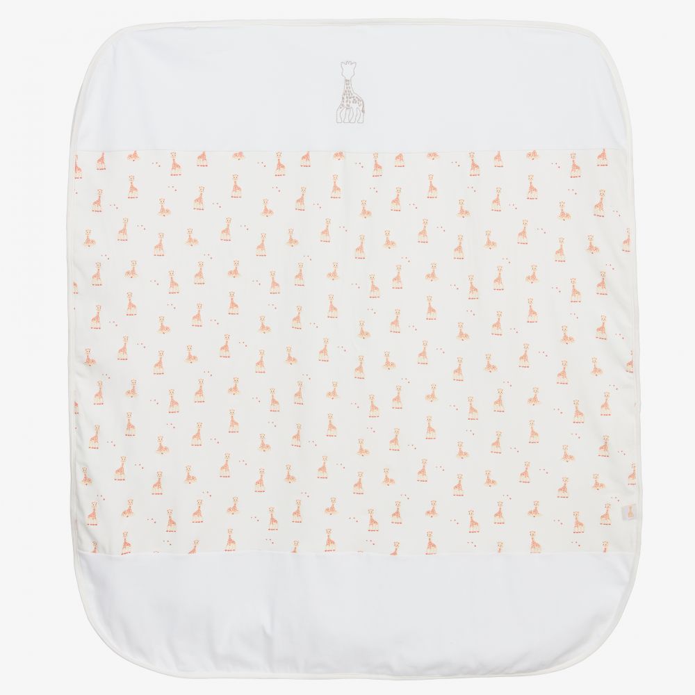 Sophie la Girafe - Кремовое хлопковое одеяло (88см) | Childrensalon