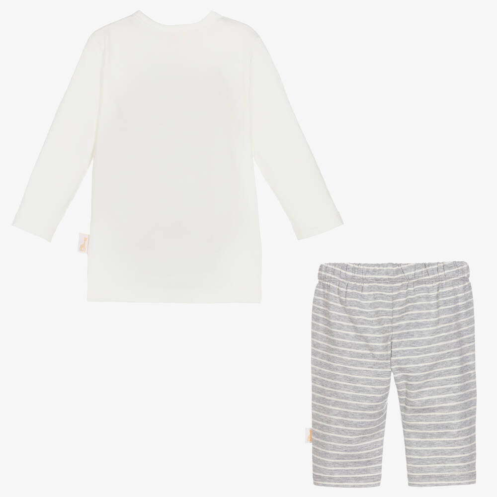 Sophie la Girafe-Кремовый топ и серые штанишки для малышей | Childrensalon Outlet