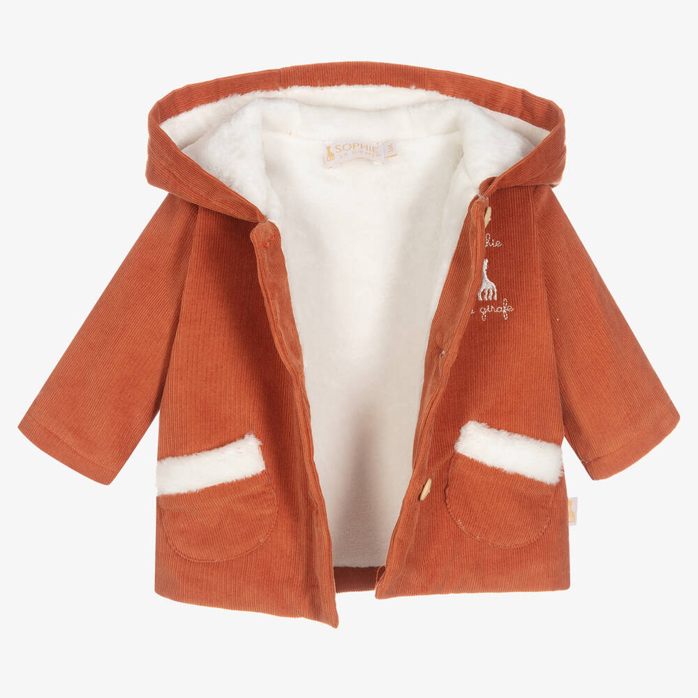 Sophie la Girafe-Оранжевая вельветовая куртка для малышей | Childrensalon Outlet