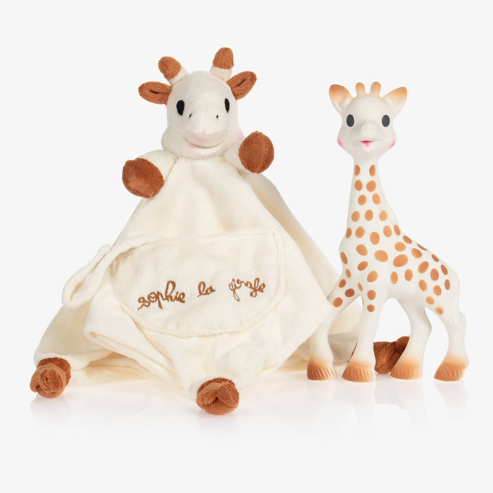 Sophie la Girafe-Sophie Rubber Teether & Doudou Gift Set | Childrensalon Outlet