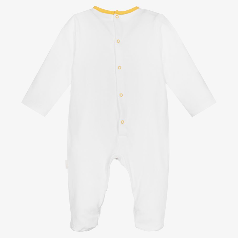 Sophie la Girafe-Белый хлопковый комбинезон | Childrensalon Outlet