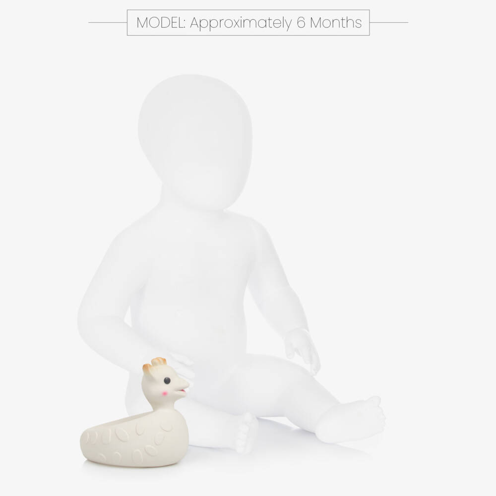 Sophie la Girafe-White Rubber Giraffe Bath Toy (12cm) | Childrensalon Outlet